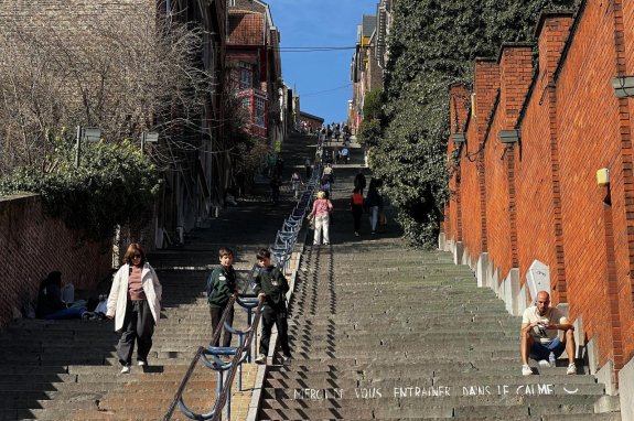 Liège Montagne de Bueren Stairs